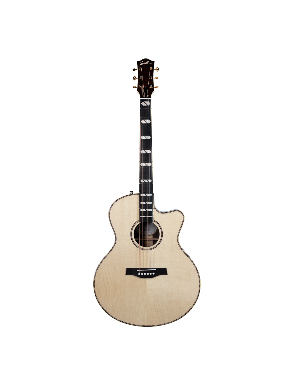 Godin Connaisseur MJ Acoustic-Electric Guitar - Natural w/Case