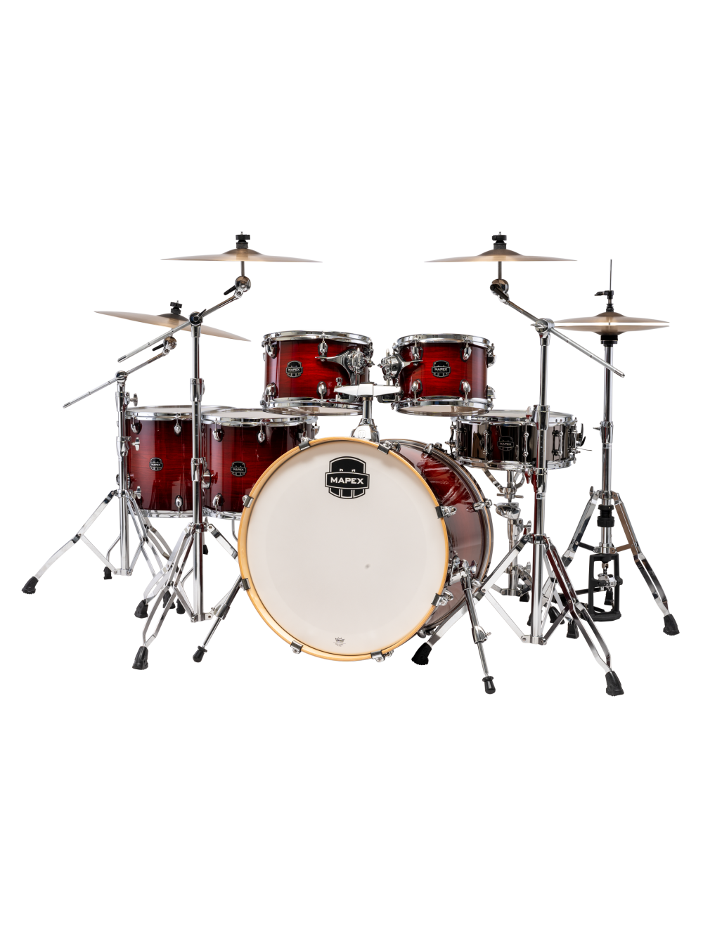 Mapex Armory Series Studioease 6-Pc Shell Pack Fast Toms - Red Onyx Burst