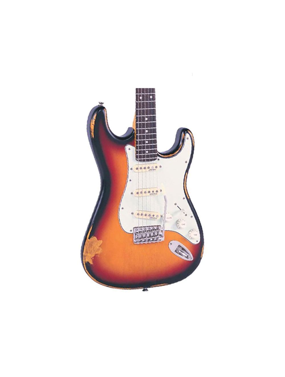 Vintage Icon Series V6 Distressed SSS - Sunset Sunburst