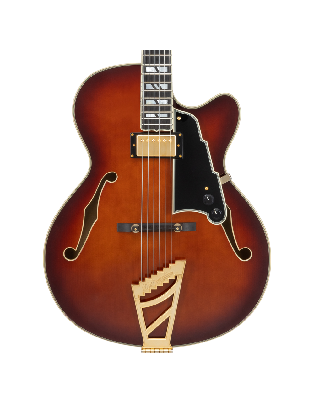 D'Angelico Excel 16 Hollow Body Electric Guitar - Amaretto Burst - Open Box