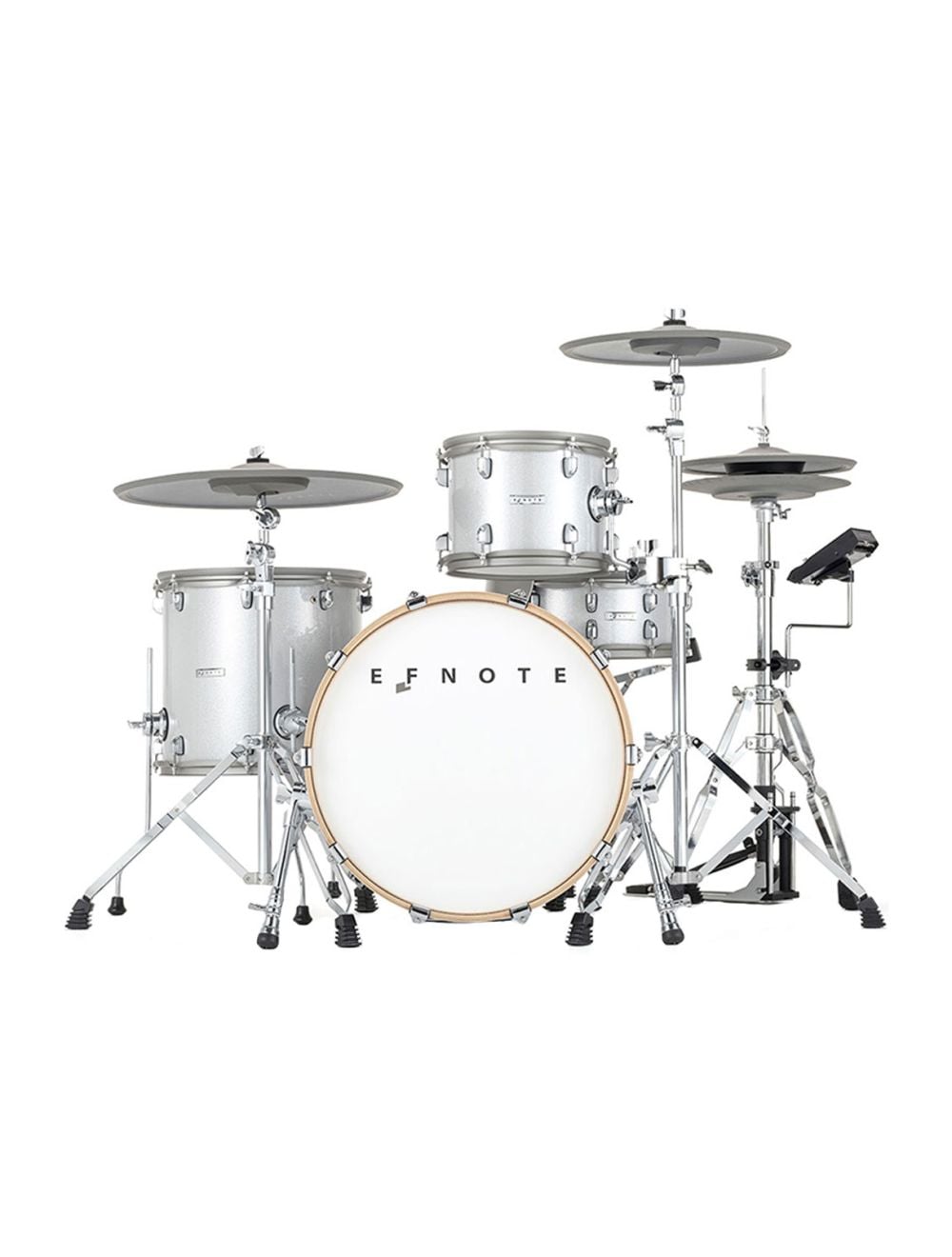 EFNOTE 7 Acoustic Designed Electronic Drum Set - White Sparkle