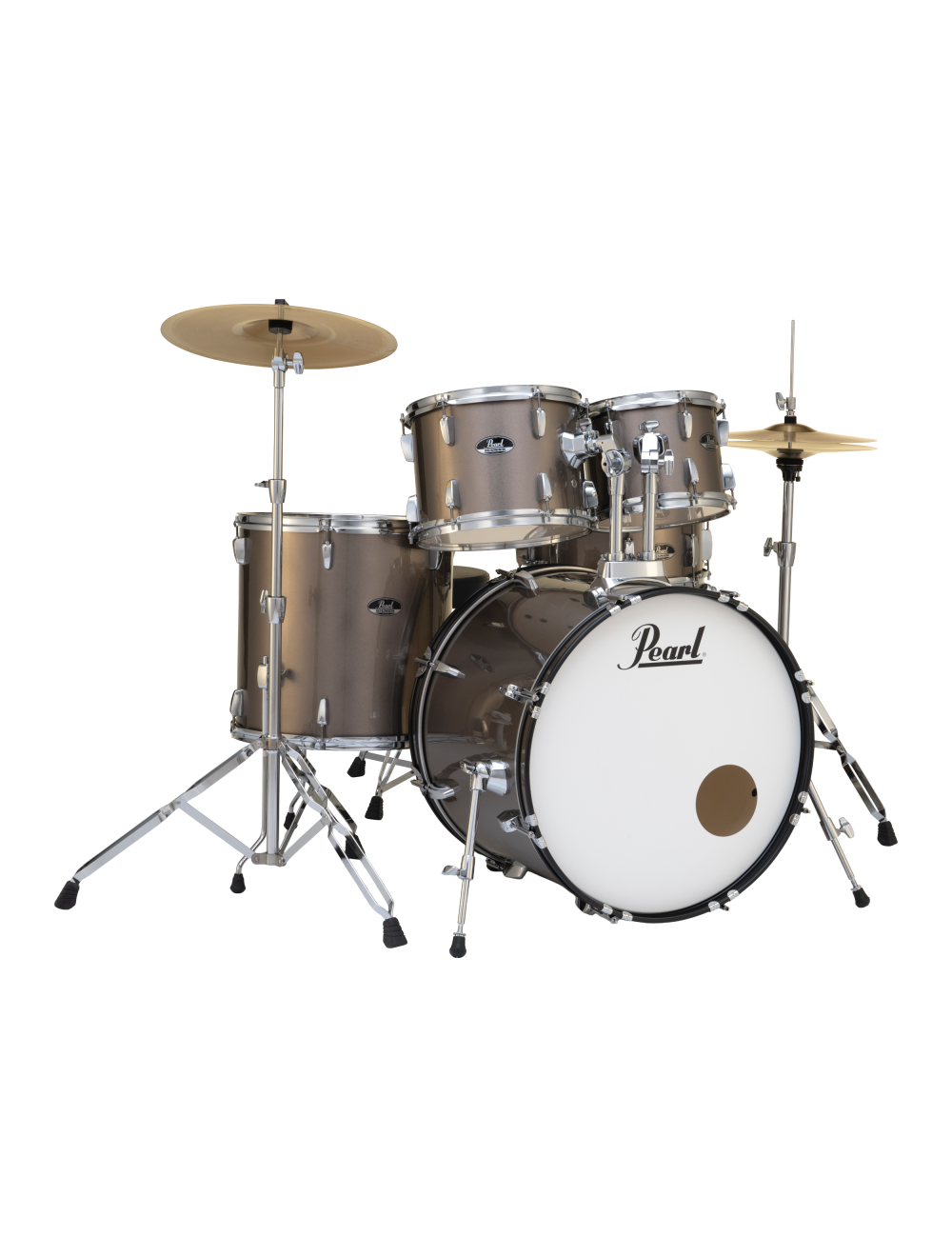 Pearl Roadshow 5-Piece Complete Drum Set w/22"x16" Kick & Cymbals - Bronze