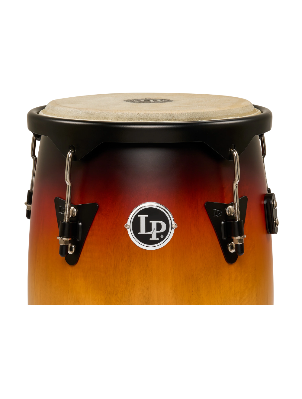 Latin Percussion 10/11" City II Conga Set w/Stand - Mango Vintage Sunburst Black