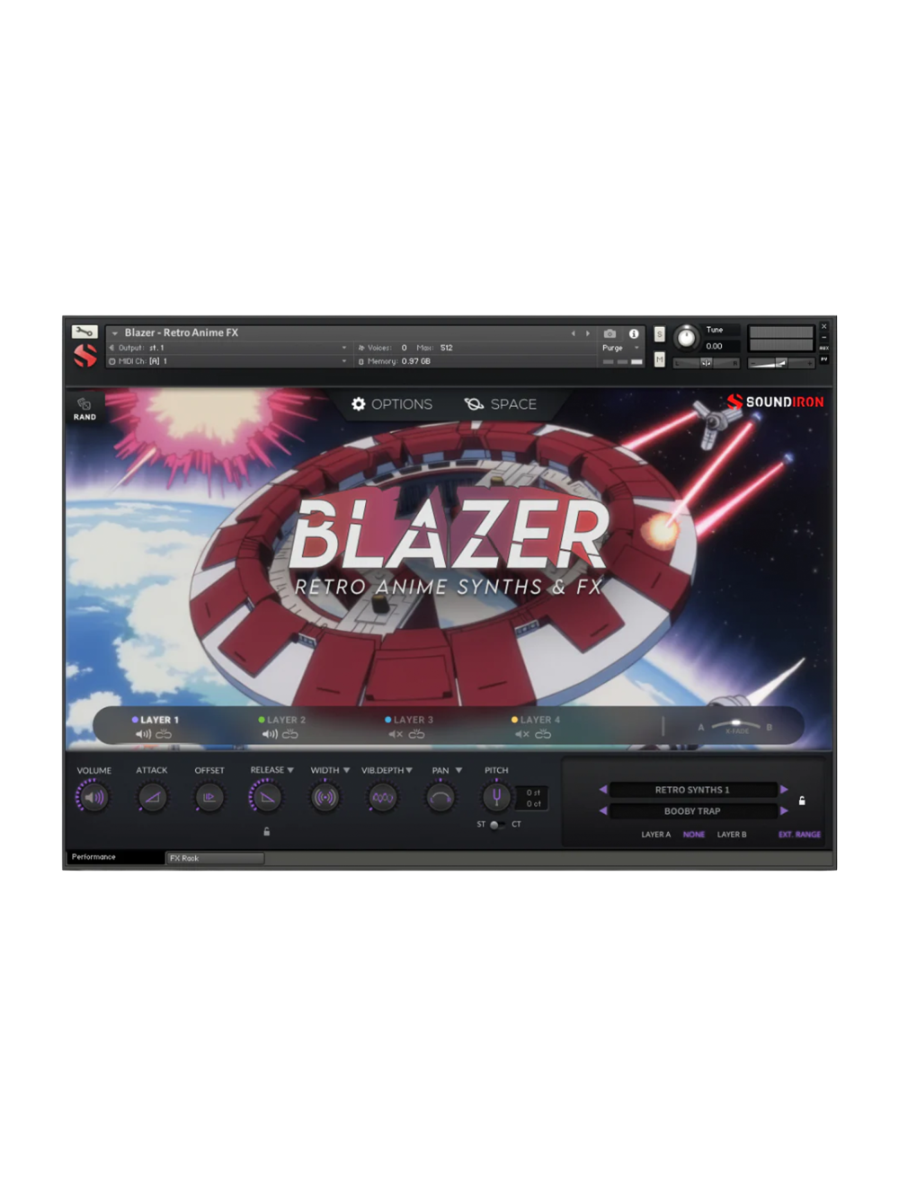 SOUNDIRON Blazer - Retro Anime FX