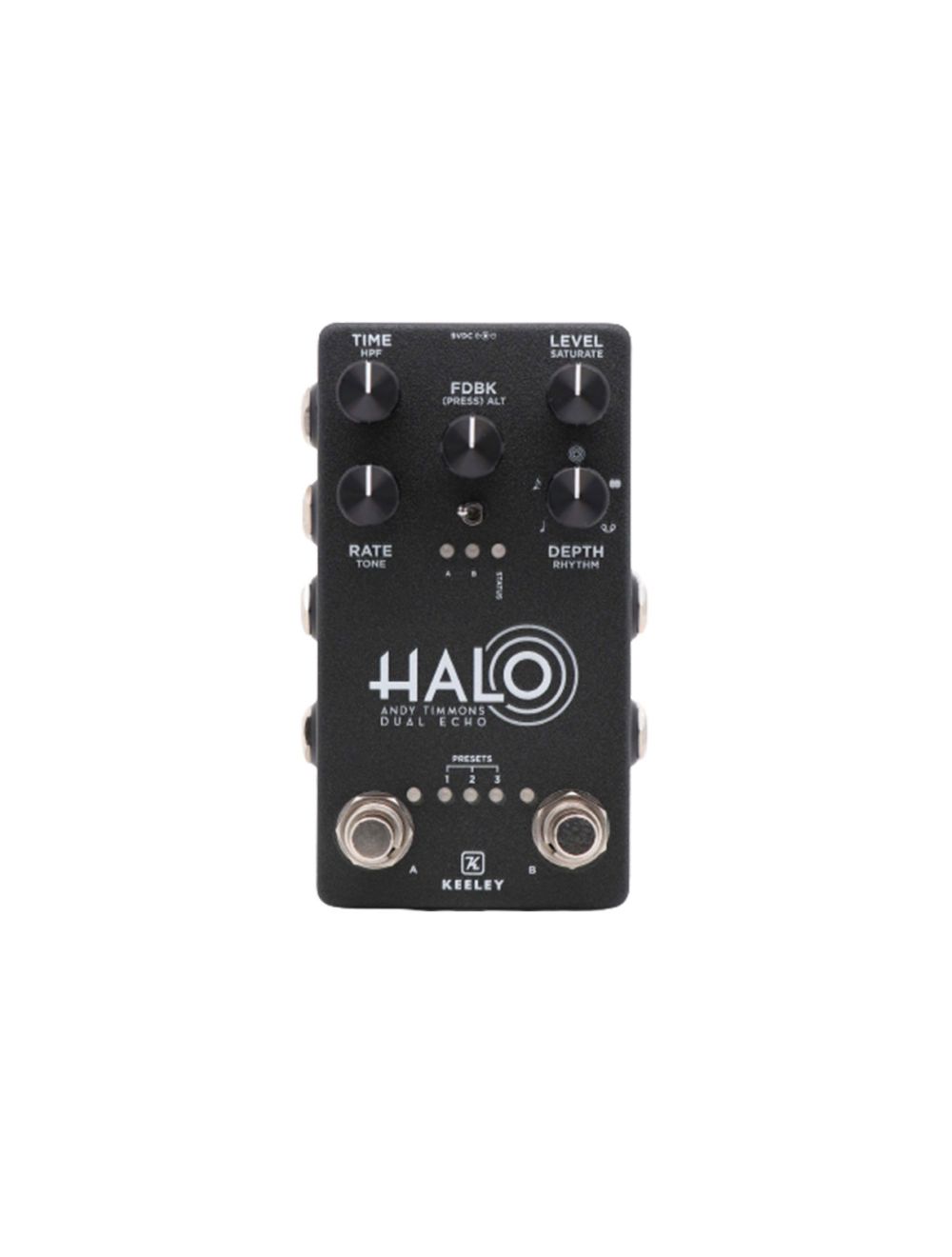 Keeley Halo Andy Timmons Dual Echo + Gator 9V Power Combo & 3 Patch Cables