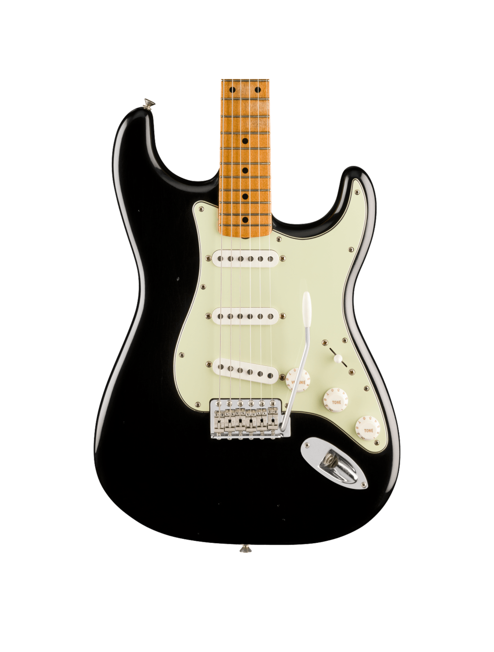 Used Fender Vintera II Road Worn '60s Stratocaster - Black w/Maple FB