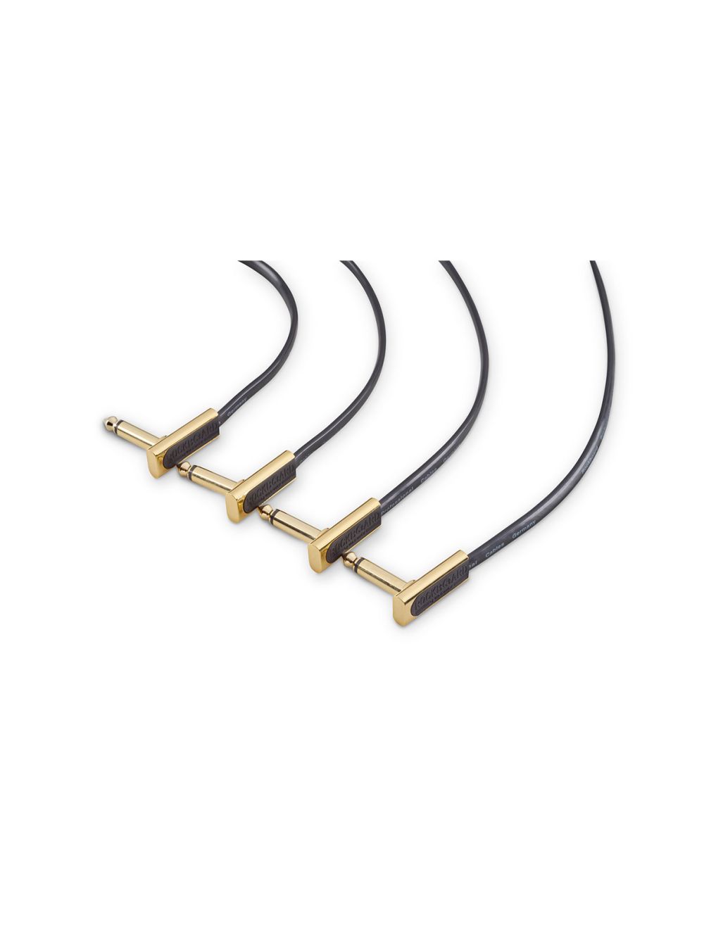 RockBoard Gold Flat 1/4" Patch Cable 7.87"