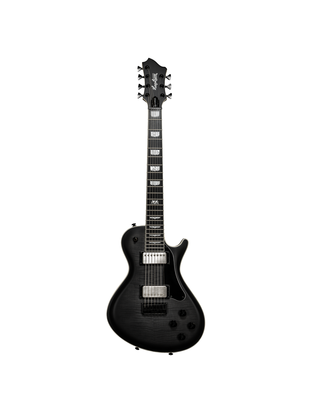 Hagstrom Krona 7 Single Cut 7-String Electric Guitar - Burnt Charcoal