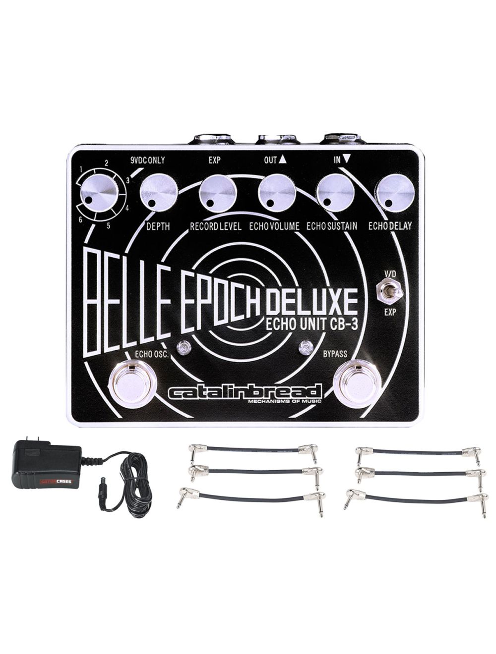 Catalinbread Belle Epoch Deluxe Tape Echo + Gator 9V Power & 3 Patch Cables