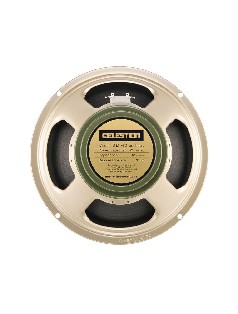 Celestion GM12M Greenback 12" Guitar Speaker (Ceramic) - 16 ohm - Open Box
