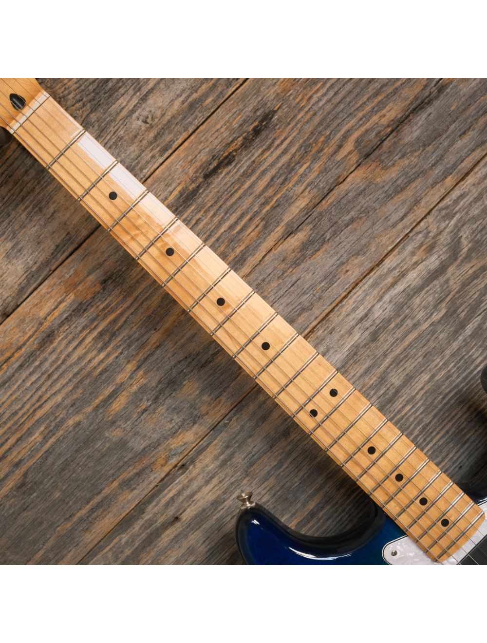 Used Fender Player Stratocaster Plus Top w/EMG Drop-In PG - Blue w/Bag