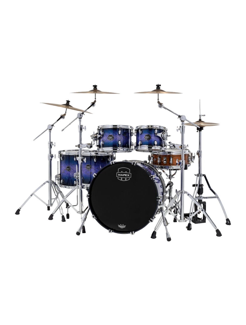 Mapex Saturn VI Studioease 5-Piece Shell Pack w/22" Kick - Cobalt Burst