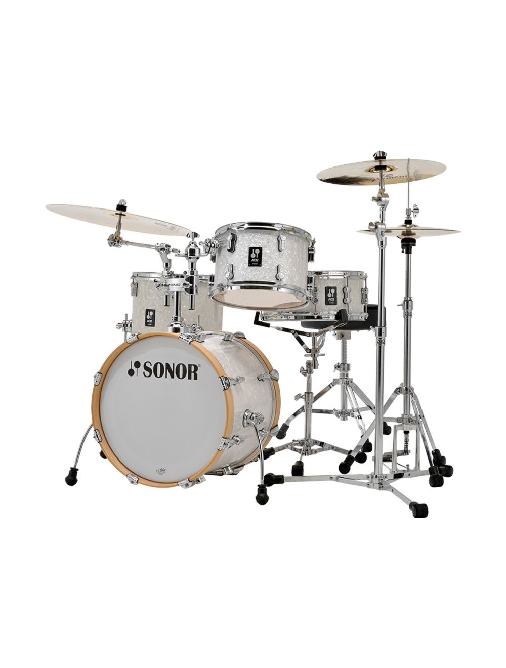 Sonor AQ2 Maple Bop 4-pc Shell Pack w/ 18" Kick - White Marine Pearl