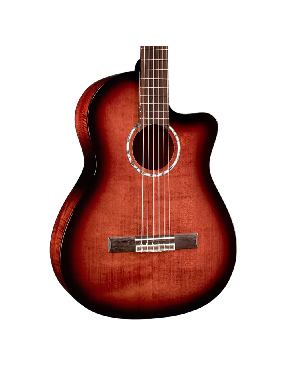 Cordoba Fusion 5 Nylon String Acoustic Electric-Guitar - Edge Burst - B-Stock