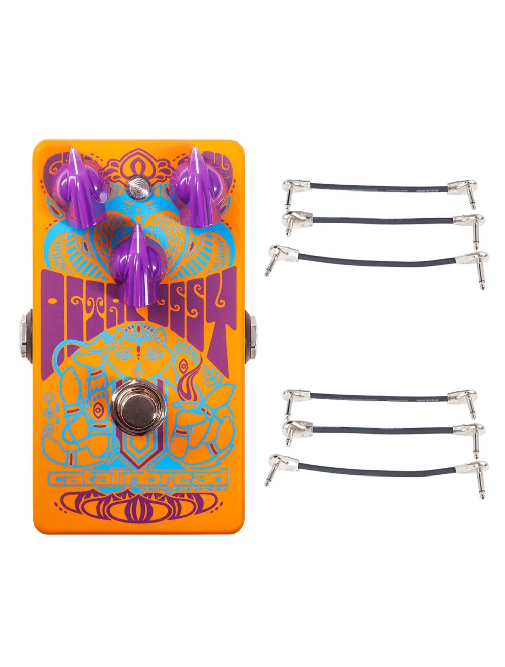 Catalinbread Octapussy Octave Fuzz + 2x Gator Patch Cable 3 Pack