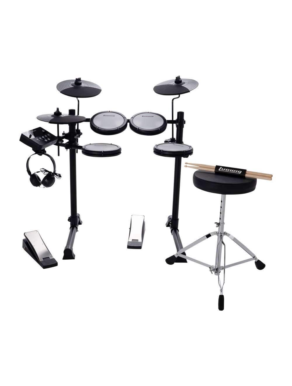 Ludwig Edge 8-Piece Electronic Drum Set