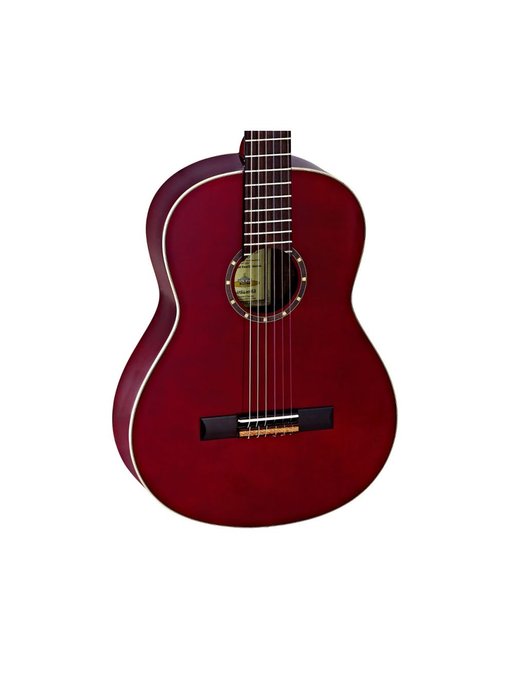 Ortega Guitars R121WR Family Series Nylon Wine Red w/ Bag