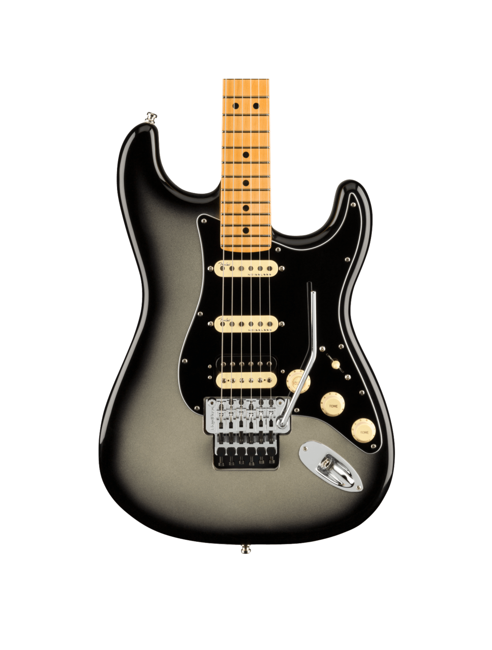 Fender Ultra Luxe Stratocaster Floyd Rose HSS - Silverburst w/ Maple FB