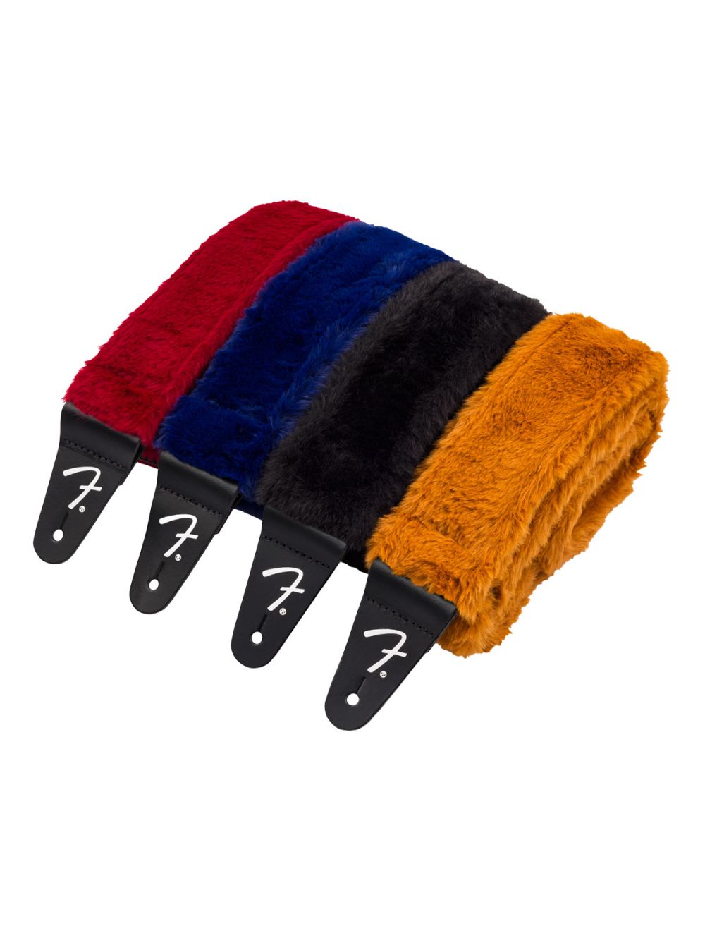 Fender Poodle Plush Guitar Strap - Red