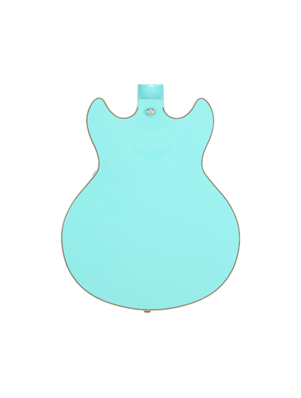 D'Angelico Premier Mini DC Semi-Hollow Guitar - Surf Green - Open Box