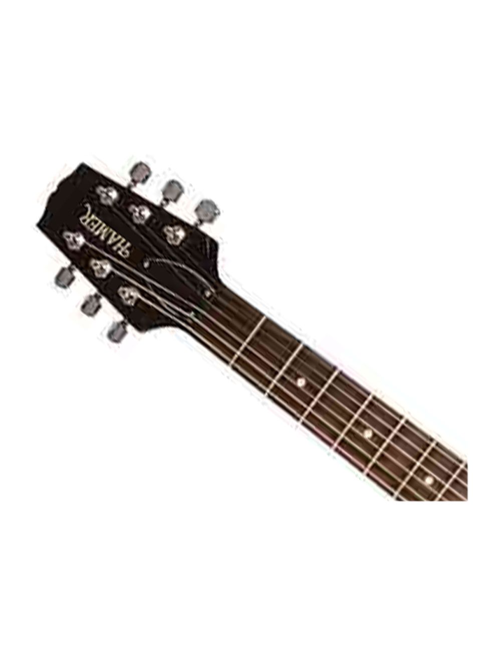 Hamer SATF TBK Trans Black Archtop Double Cutaway