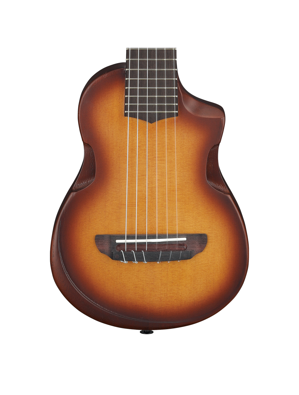 Used Ibanez AUP10N Tenor Chambered Acoustic w/Bag - Light Brown Sunburst