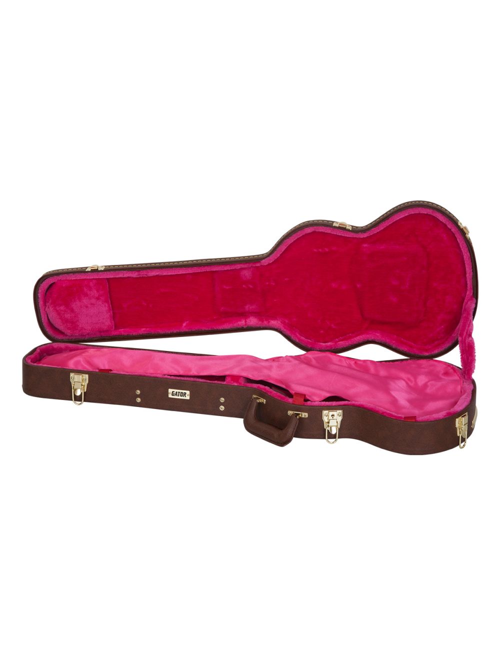 Gator Cases GW-SG-BROWN Gibson SG Guitar Deluxe Wood Case - Brown - Open Box