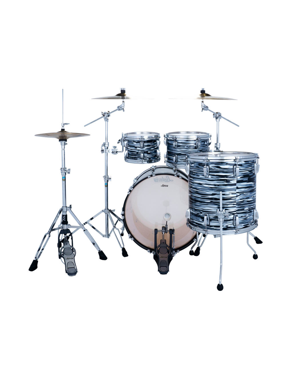 Ludwig Classic Maple Studio 4-Piece Drum Kit w/ 22" Kick - Black Oyster