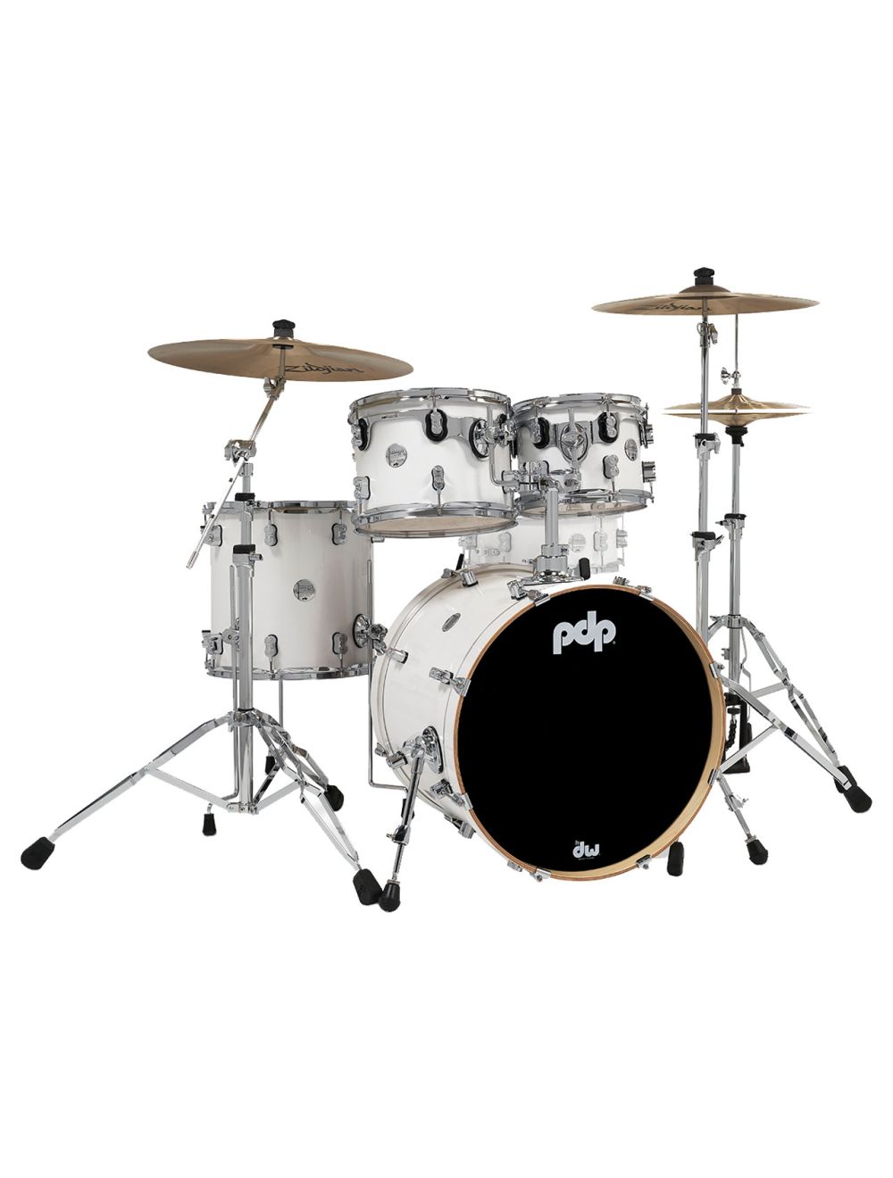 PDP Concept Maple 4-Piece Fusion Shell Pack - Pearlescent White