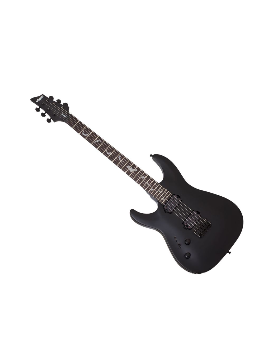 Schecter Damien-6 Left Handed In Satin Black