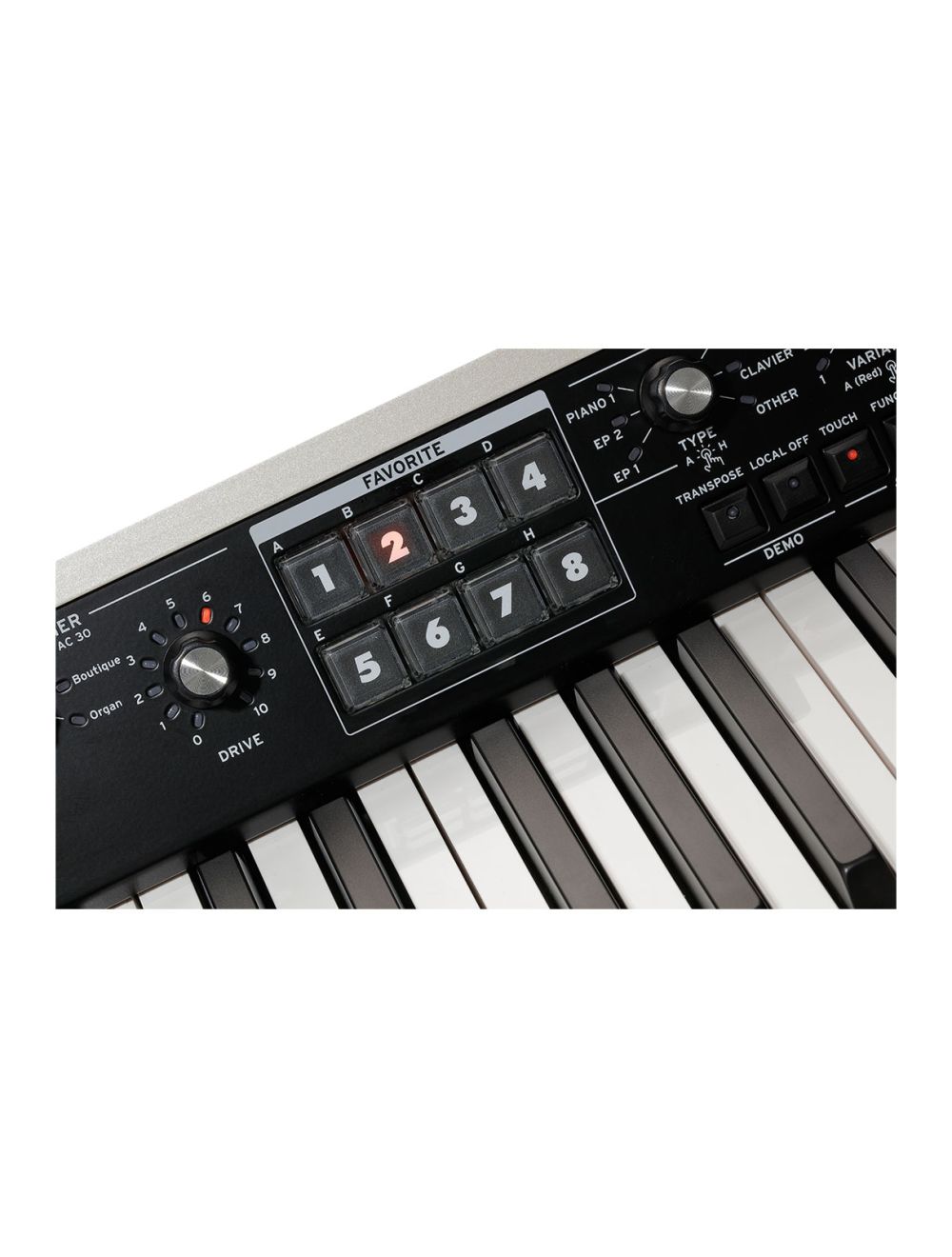 Korg SV-2-73S 73-Key Expanded "Stage Vintage" Piano w/Speakers - Vintage Creme