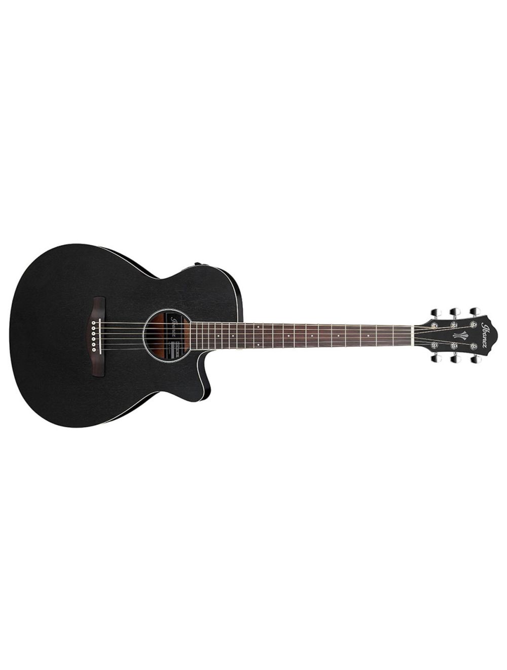 Ibanez AEG7MHWK Acoustic Electric Guitar Weatherd Black Open Pore