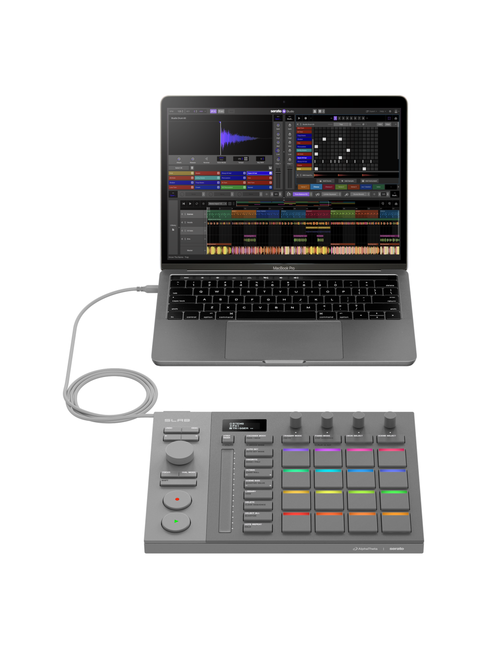 AlphaTheta SLAB Music Production Controller (Open Box)