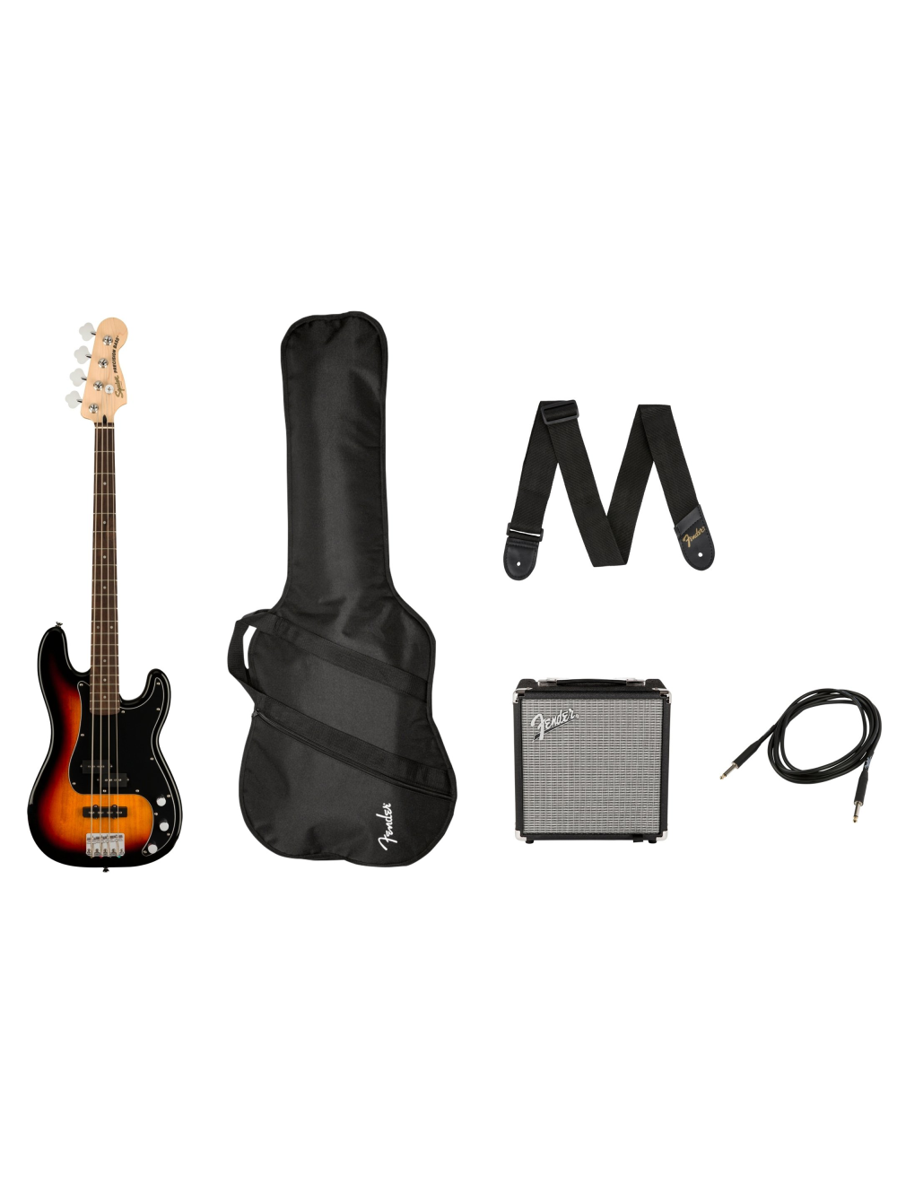 Used Squier Affinity Series Precision Bass PJ Pack - 3-Color Sunburst