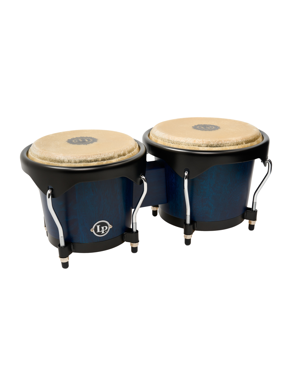 Latin Percussion 6"/7" City II Bongos - Mango Blue Black