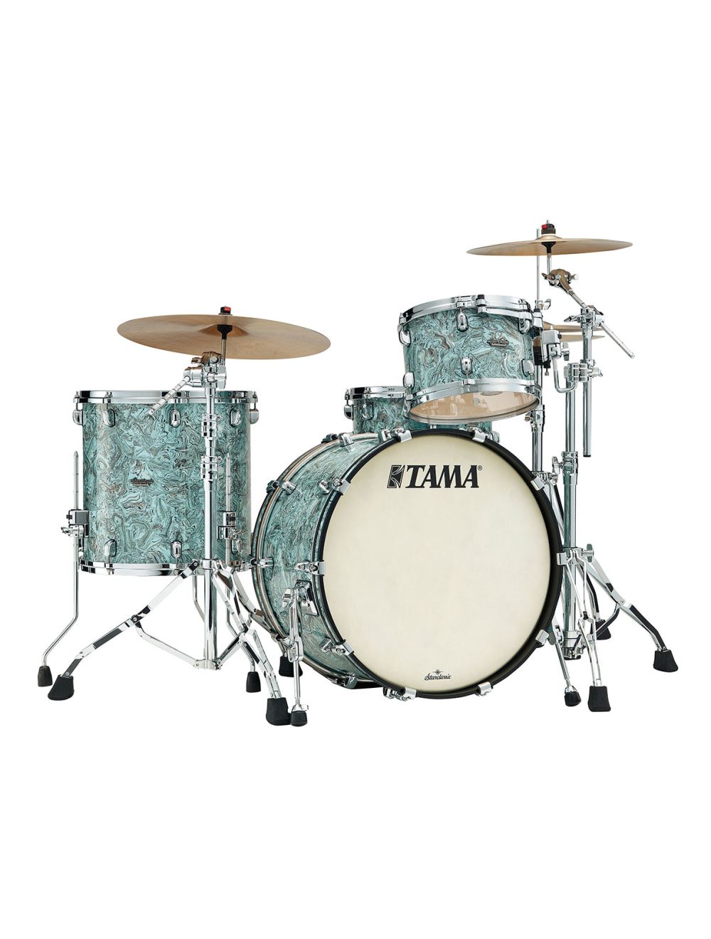 Tama Starclassic Maple 3-piece Shell Pack - Sky Blue Swirl – Black Nickel Hardware