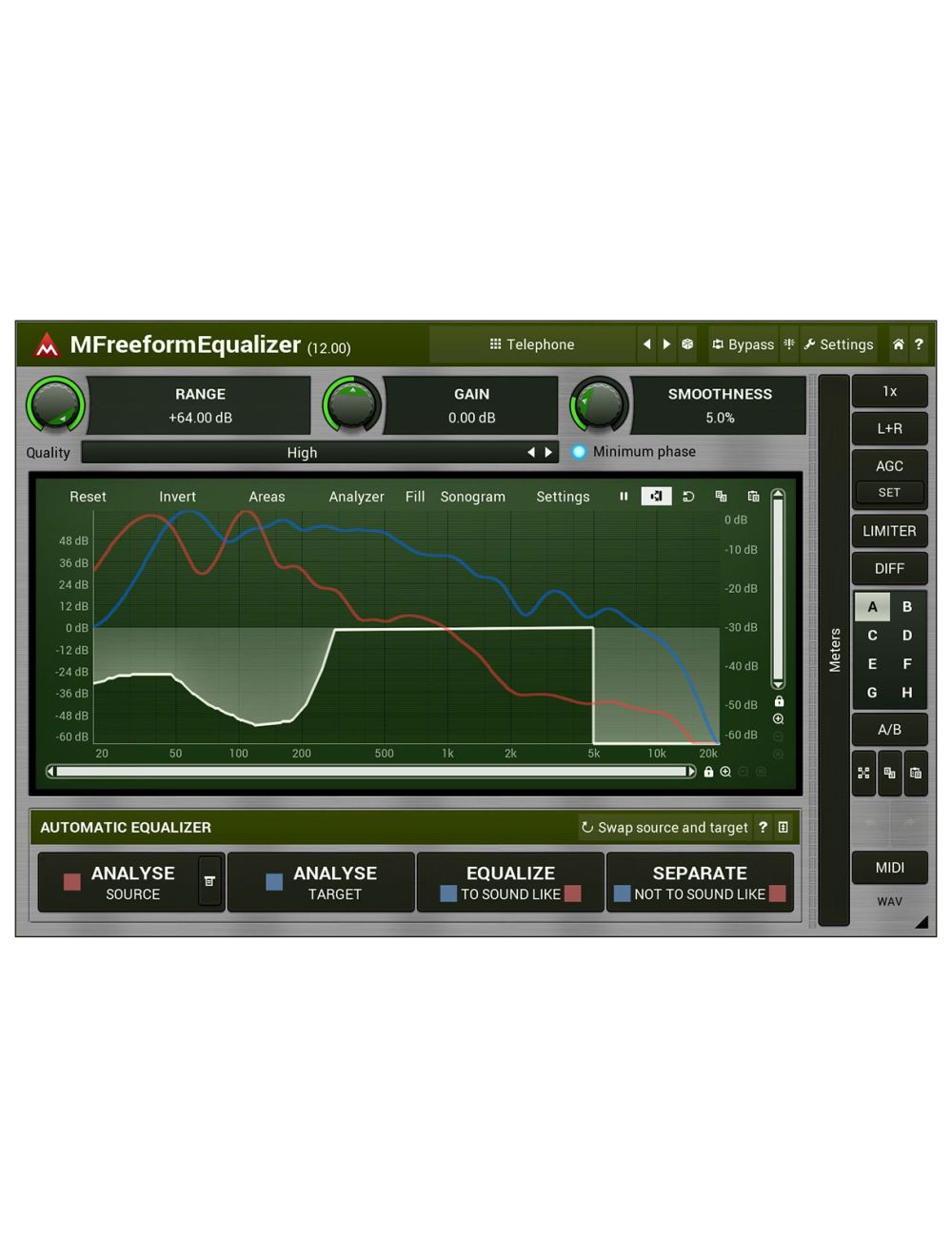 Melda MFreeformEqualizer Draw Your Own EQ Curve