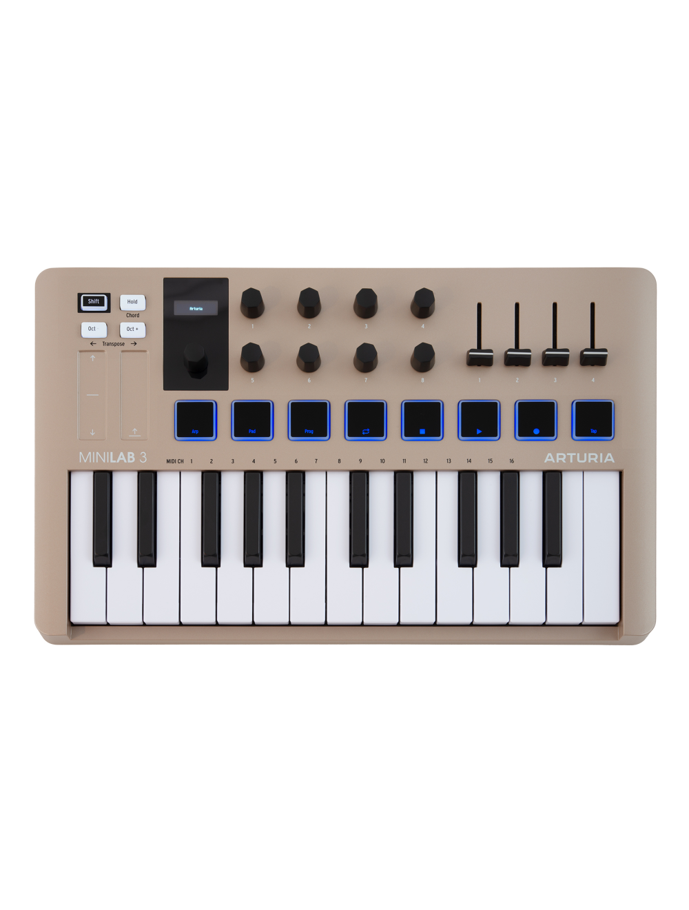 Arturia MiniLab 3 MIDI Controller - Champagne Edition - Open Box
