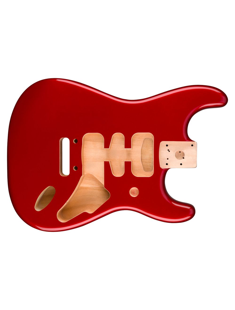 Used Fender Deluxe Series Stratocaster HSH Alder Body - Candy Apple Red