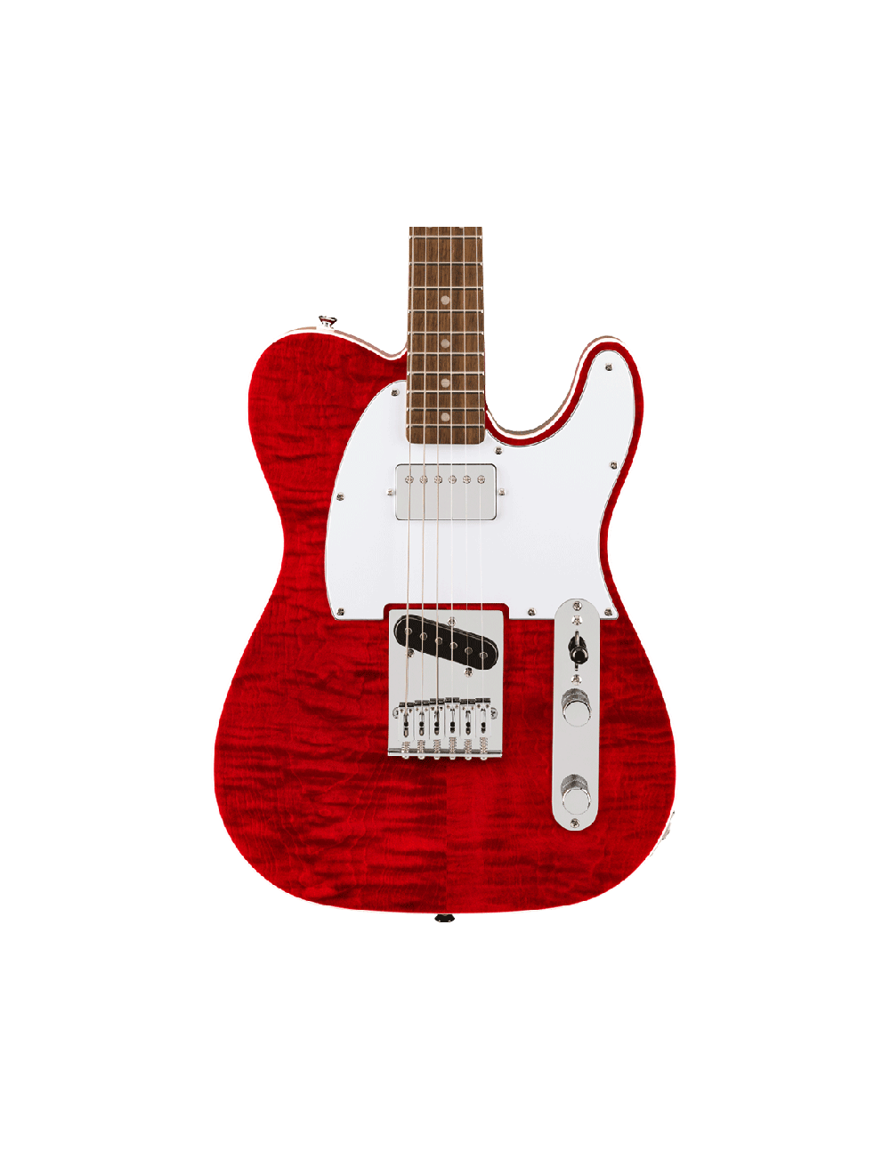 Used-Squier Affinity Telecaster FMT SH - Crimson Red Transparent w/Laurel FB