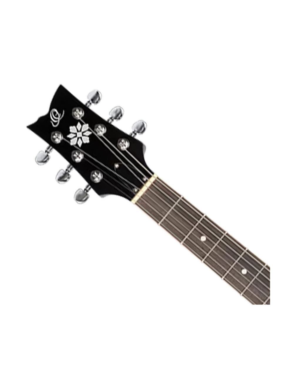 Ortega Guitars OBJE356-SBK-L Raven Series LH 6-String A/E Banjo - Black