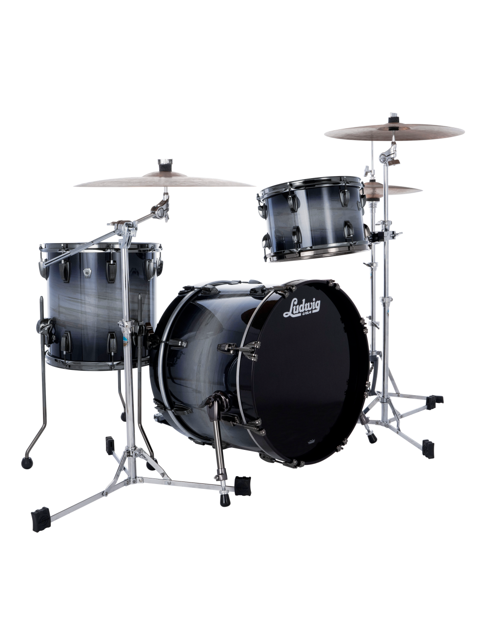 Ludwig Ambrosia Maple Exotic Downbeat 3-Pc Shell Pack - Nocturne Burst