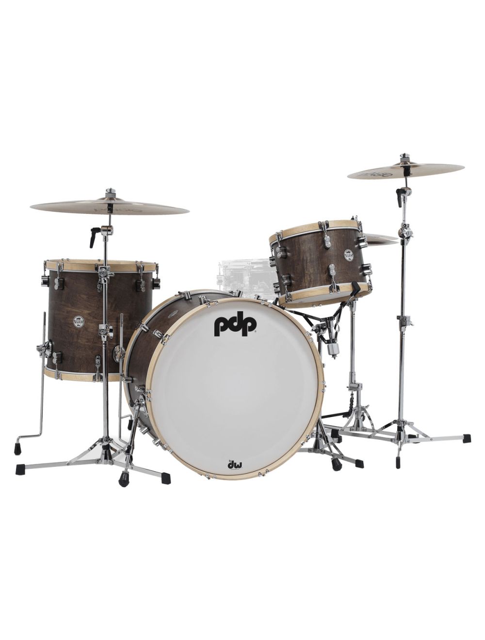 PDP Concept Classic Series 3-pc Maple Shell Pack - Walnut w/ Natural Hoops