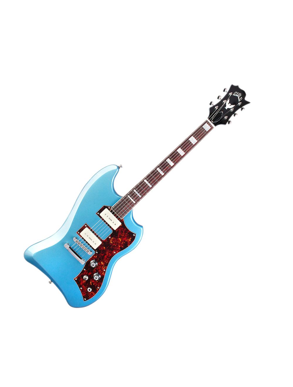 Guild T Bird ST w Franz P90 Pelham Blue w Gig Bag
