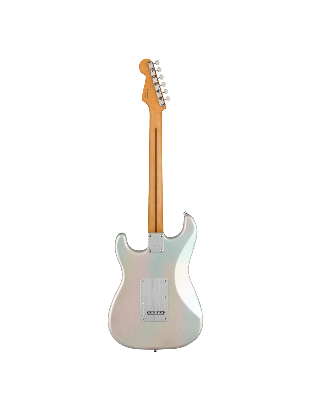 Used Fender H.E.R. Stratocaster Electric Guitar - Chrome Glow w/ Maple FB