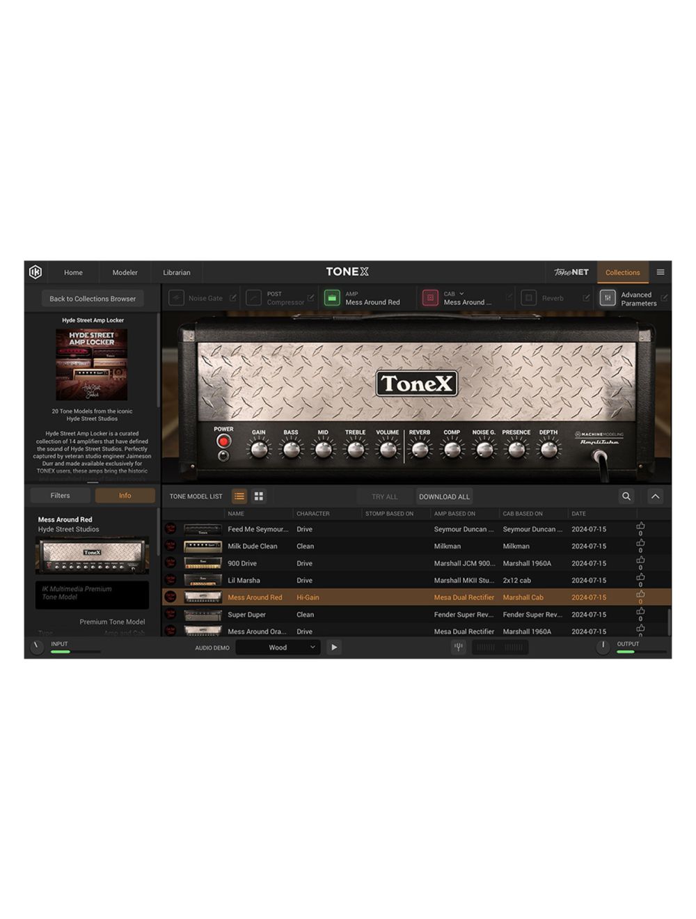 IK Multimedia TONEX Hyde Street Collections: Amp Locker