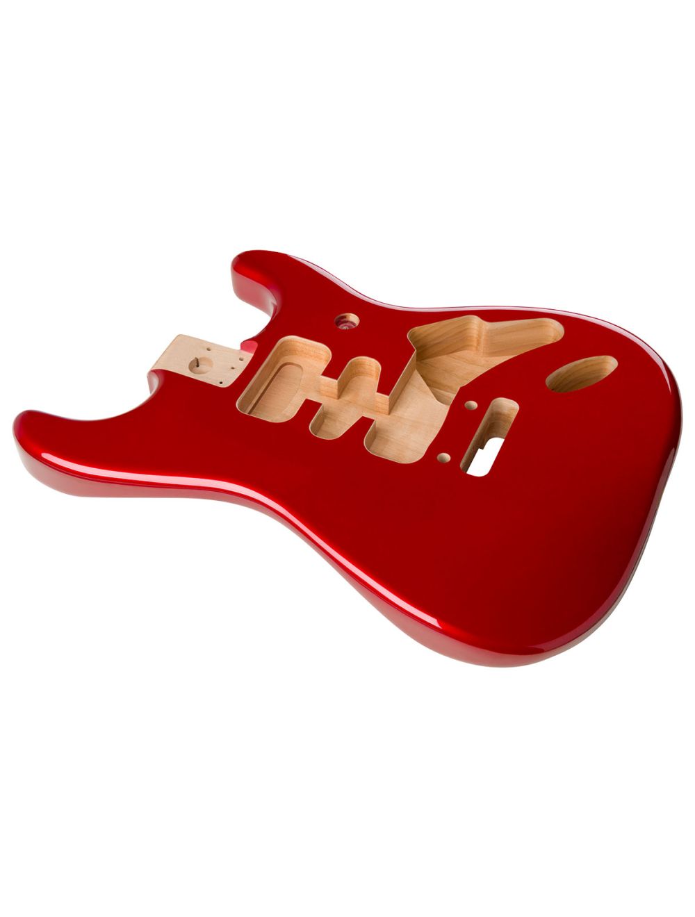 Used Fender Deluxe Series Stratocaster HSH Alder Body - Candy Apple Red