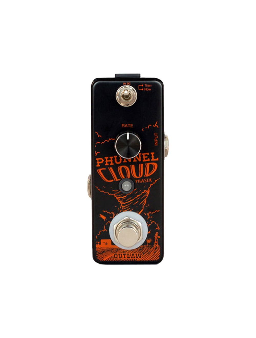 Outlaw Effects Phunnel Cloud 2-Mode Phaser Pedal + Gator Patch Cable 3 Pack