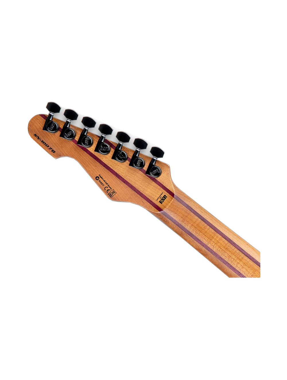 ESP LTD SN-1007 Baritone HT Electric Guitar - Black Blast - B-Stock