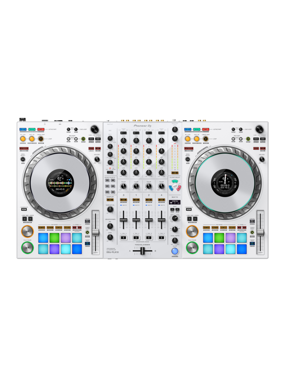 Pioneer DJ DDJ-FLX10-W Limited Edition DJ Controller (White) (Open Box)